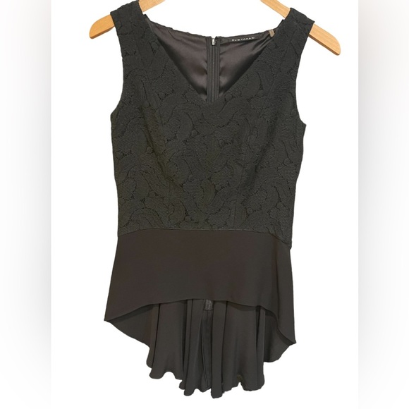 🔥🖤Elie Tahari size XS black sleeveless blouse. PERFECTION! - Picture 1 of 4